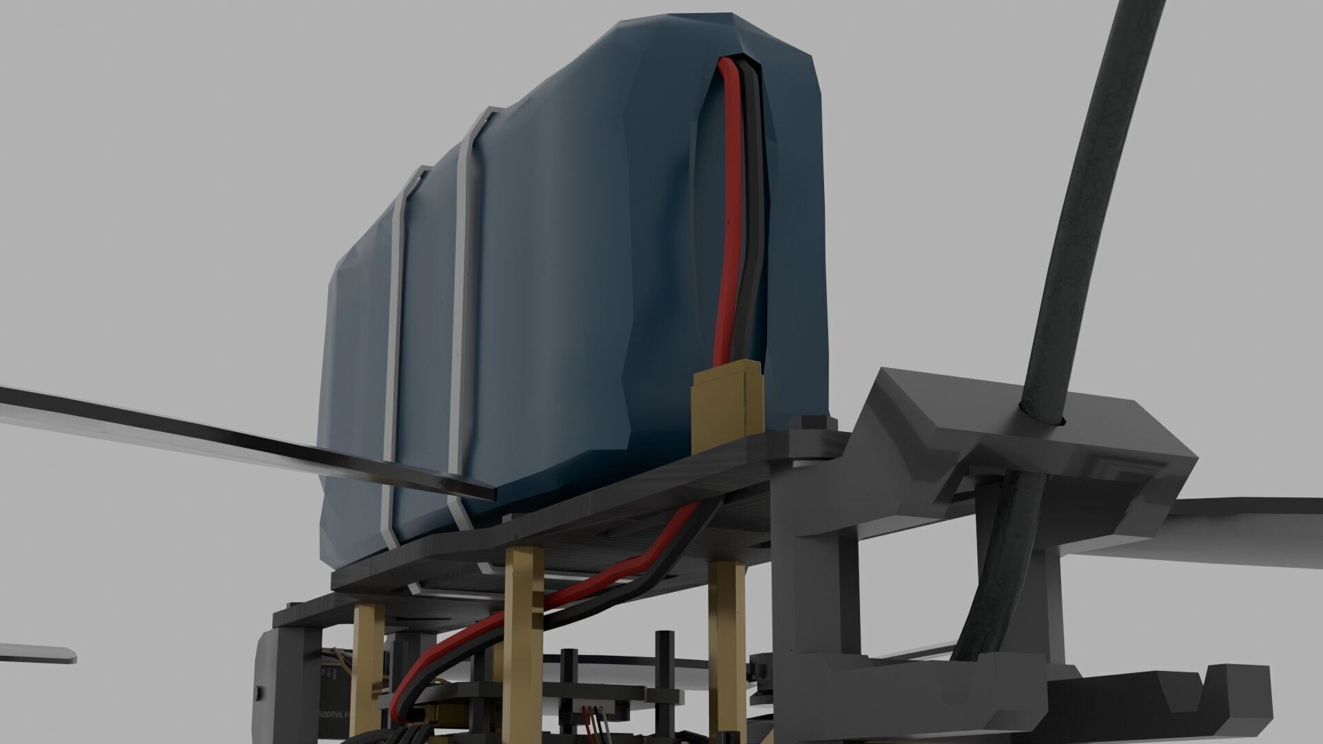 FPV kamikaze drone Low-poly 3D model_6