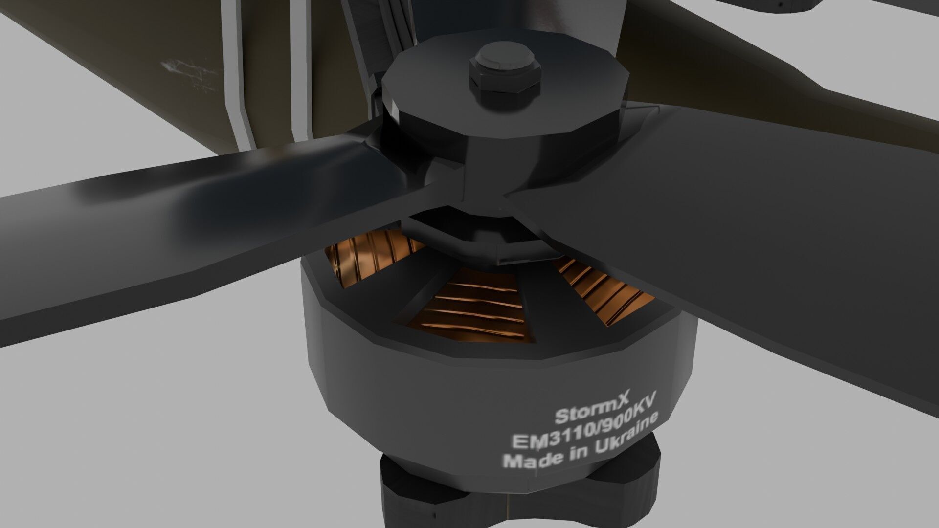 FPV kamikaze drone Low-poly 3D model_3