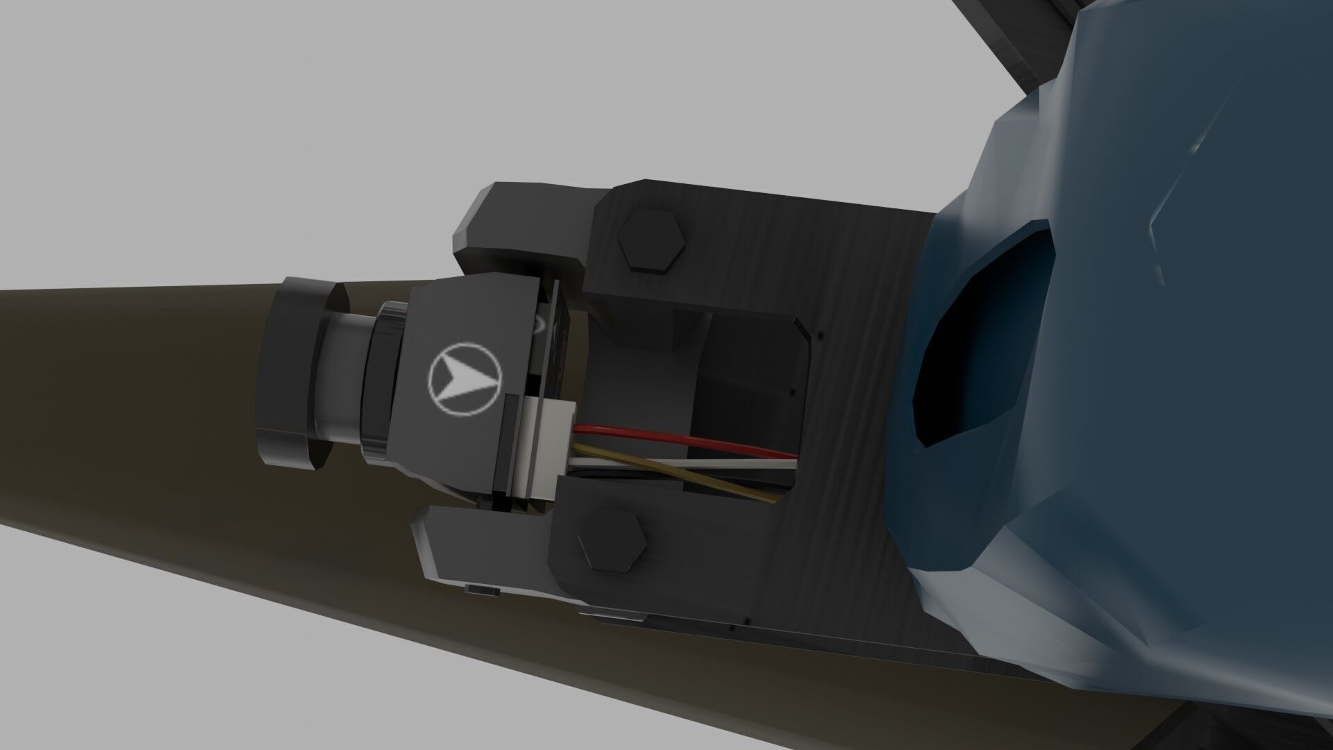 FPV kamikaze drone Low-poly 3D model_4