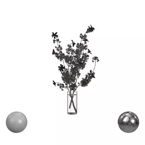 Japanese cherry branches