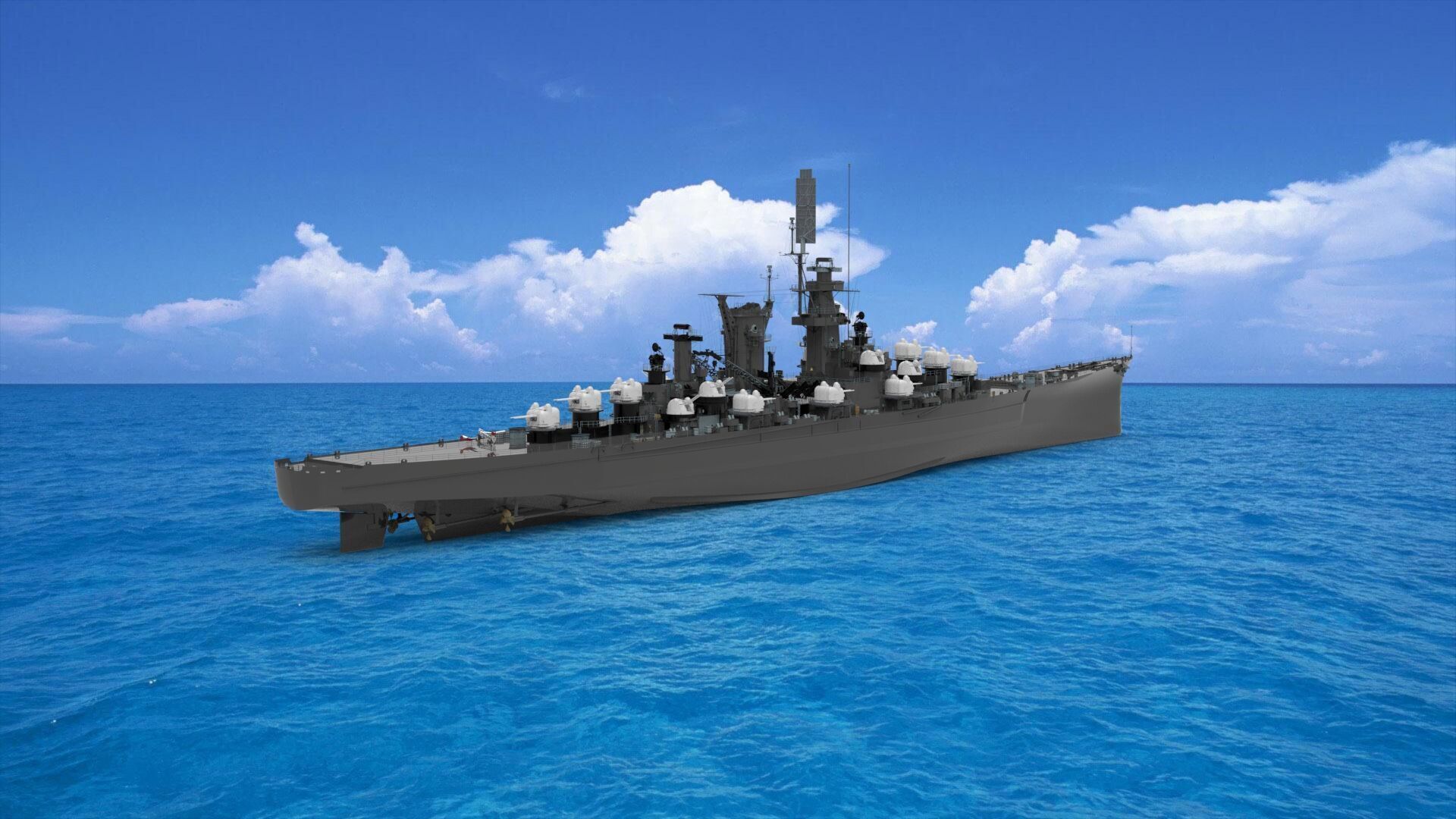 USS Hawaii 3D model_1