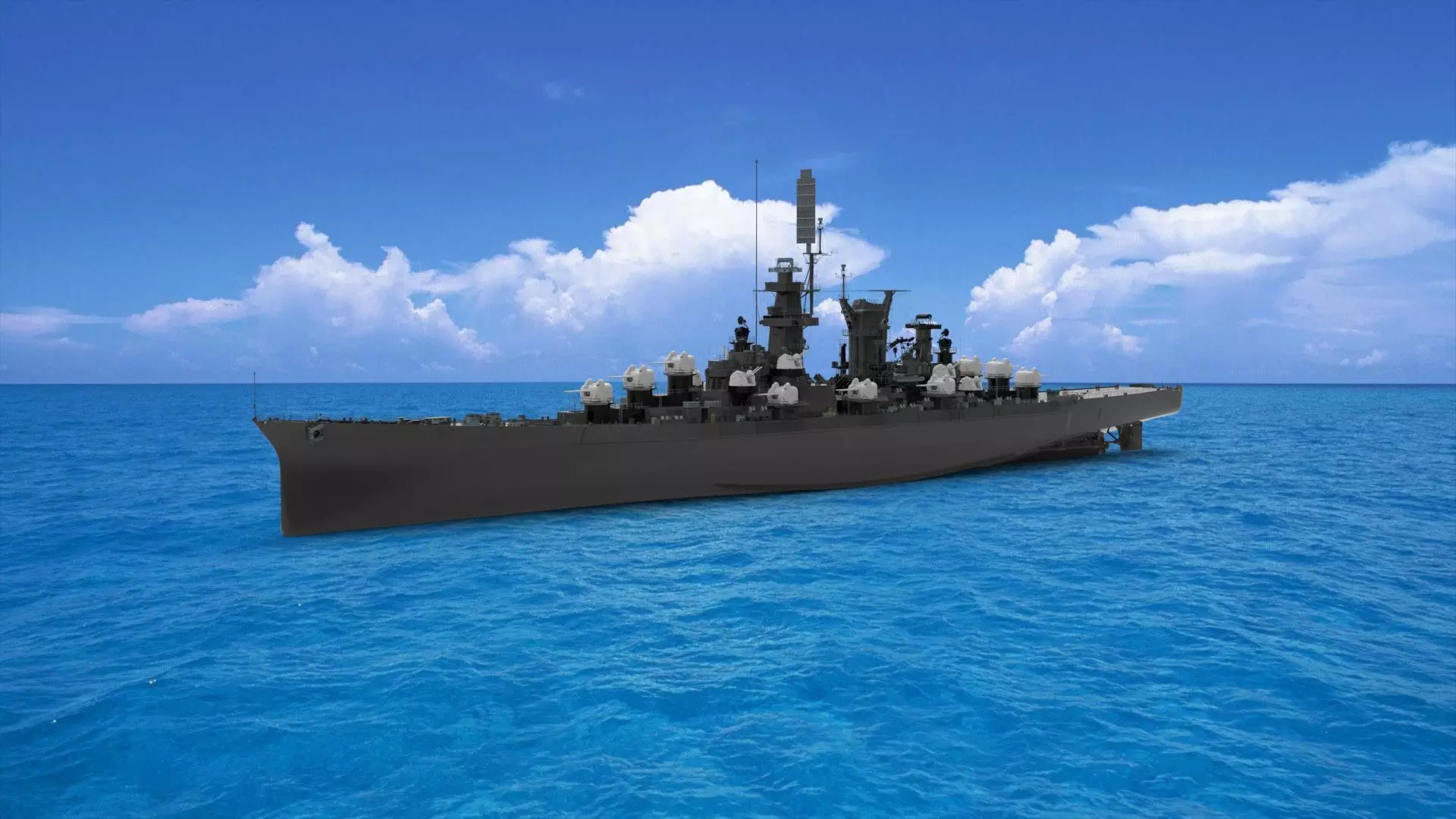 USS Hawaii 3D model_0