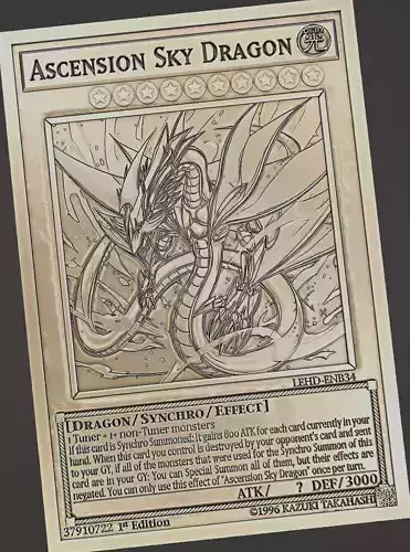 Ascension Sky Dragon - yu-gi-oh 3D print model
