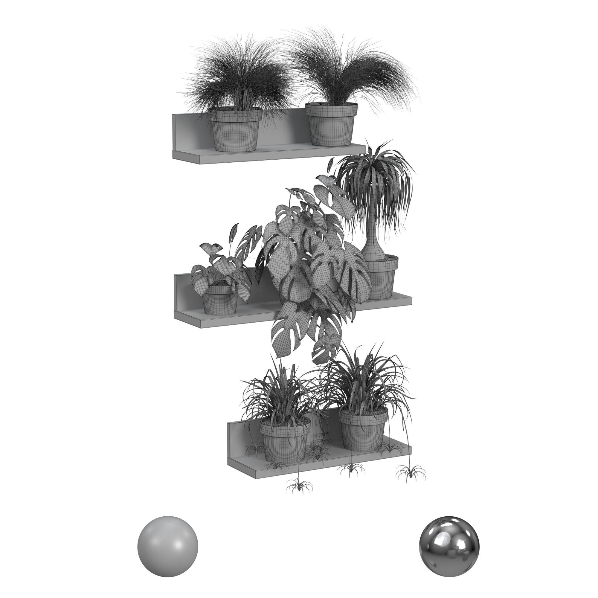WALL PLANT 3D model_3