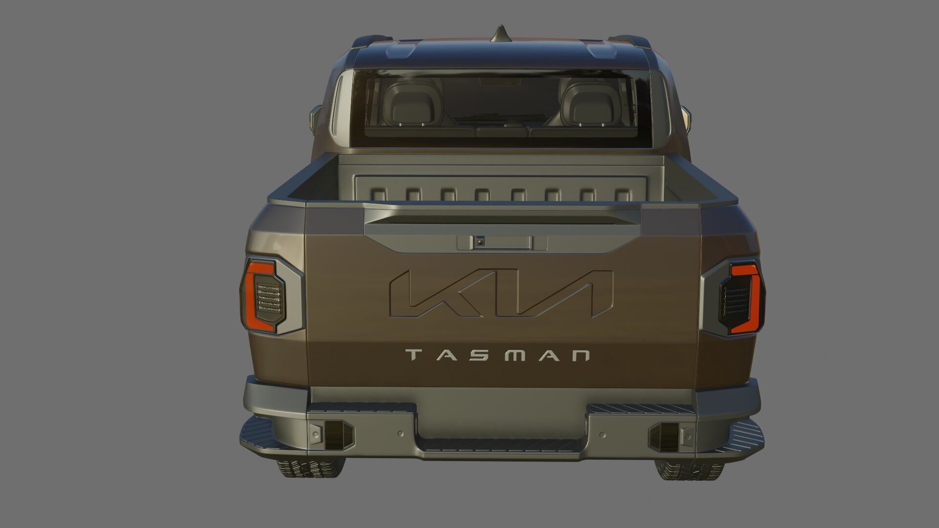 Kia Tasman 2025 with interior 3D model_23