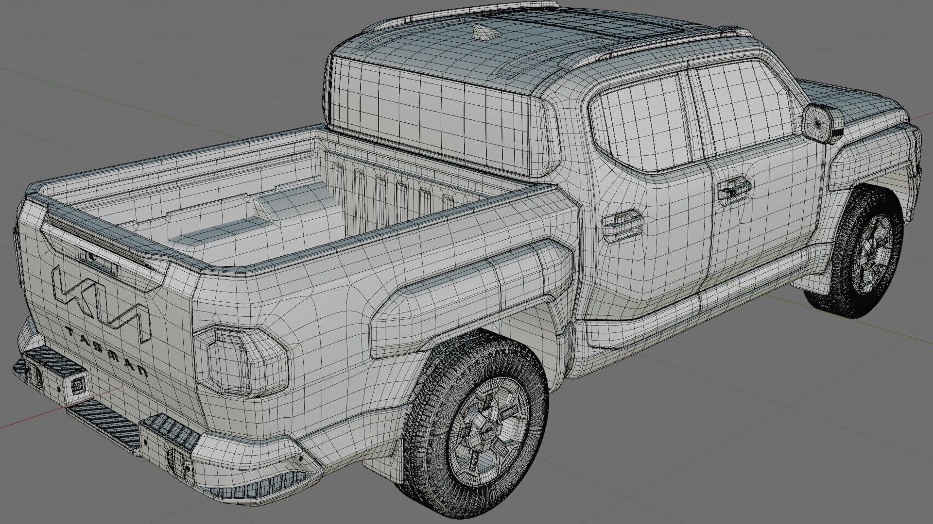 Kia Tasman 2025 with interior 3D model_31