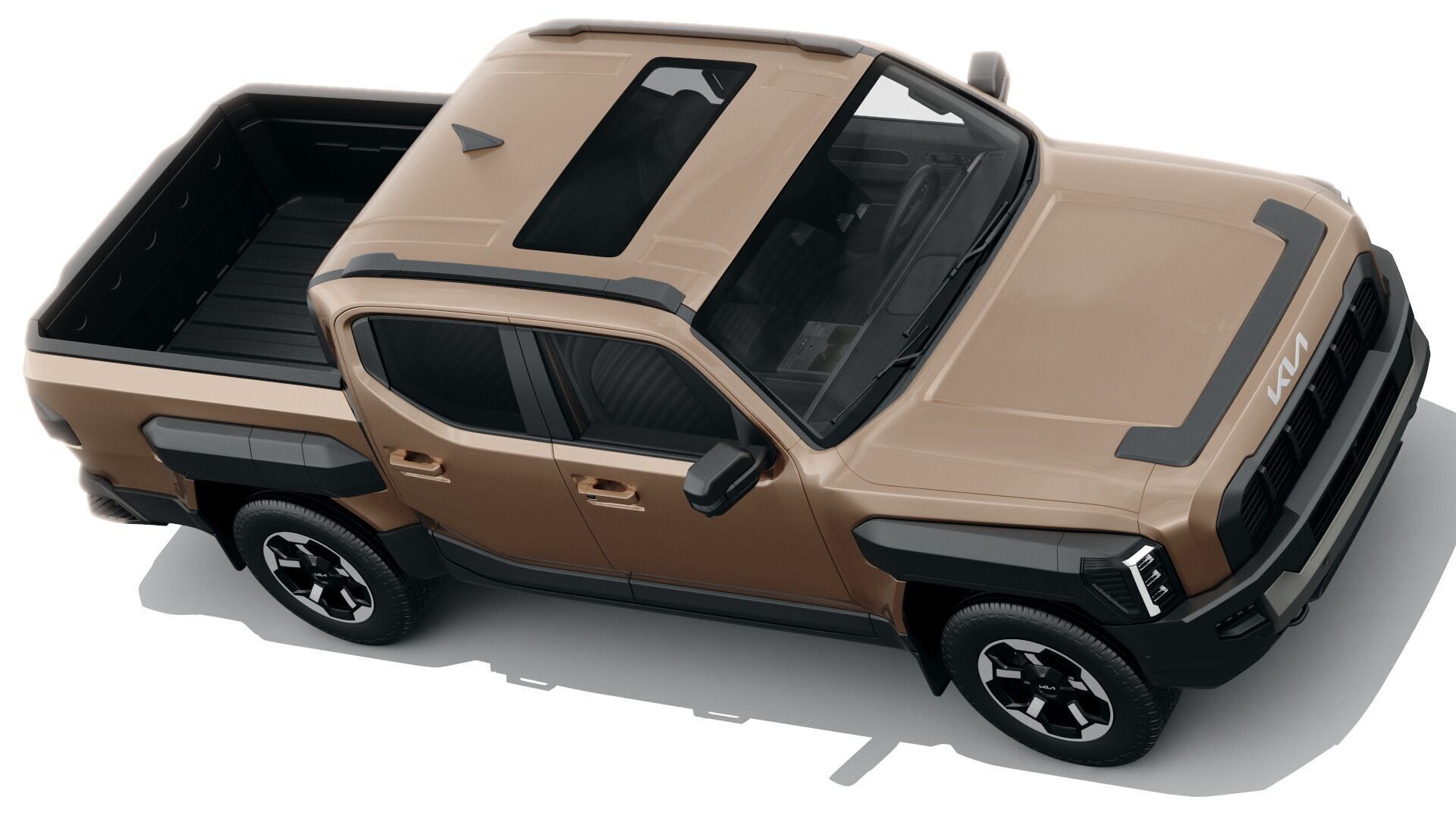 Kia Tasman 2025 with interior 3D model_8