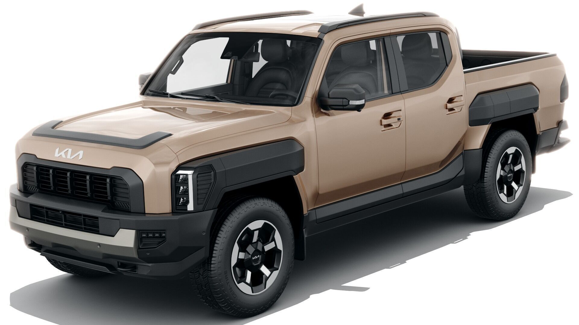 Kia Tasman 2025 with interior 3D model_1