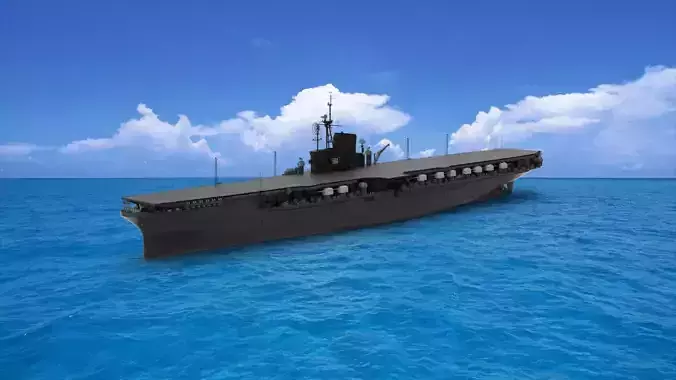 USS Midway aircraft carrier 3D model