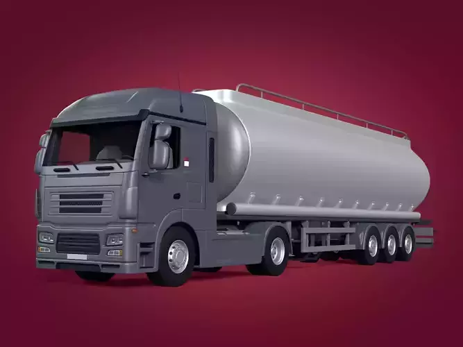 Generic Fuel Tanker Truck - Semi Trailer - Tank