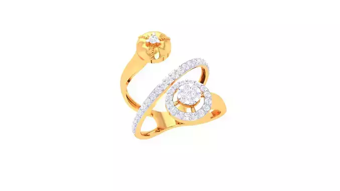 Women Ring Render 3dm STL OBJ FBX Details 