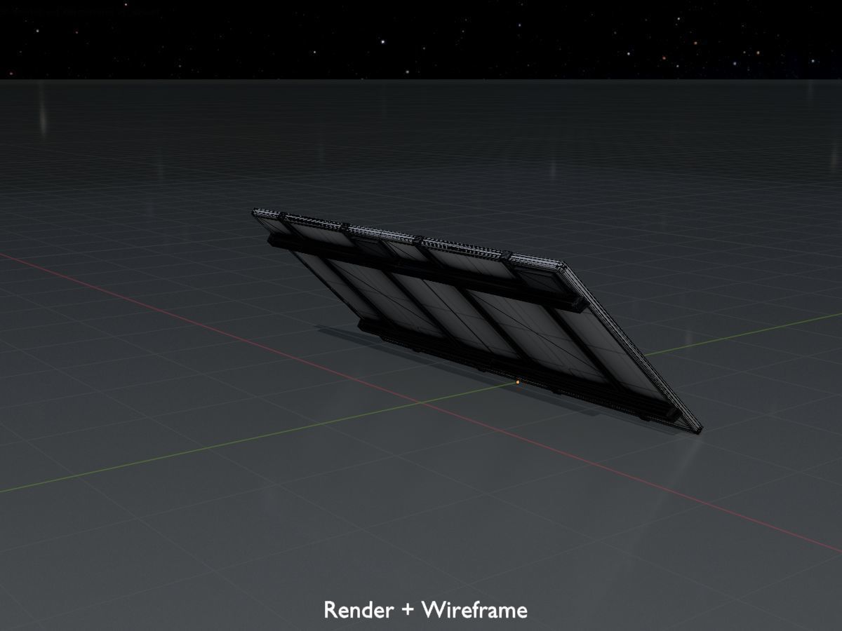 Solar module version 3 2x4m without stand 3D Model Collection_74