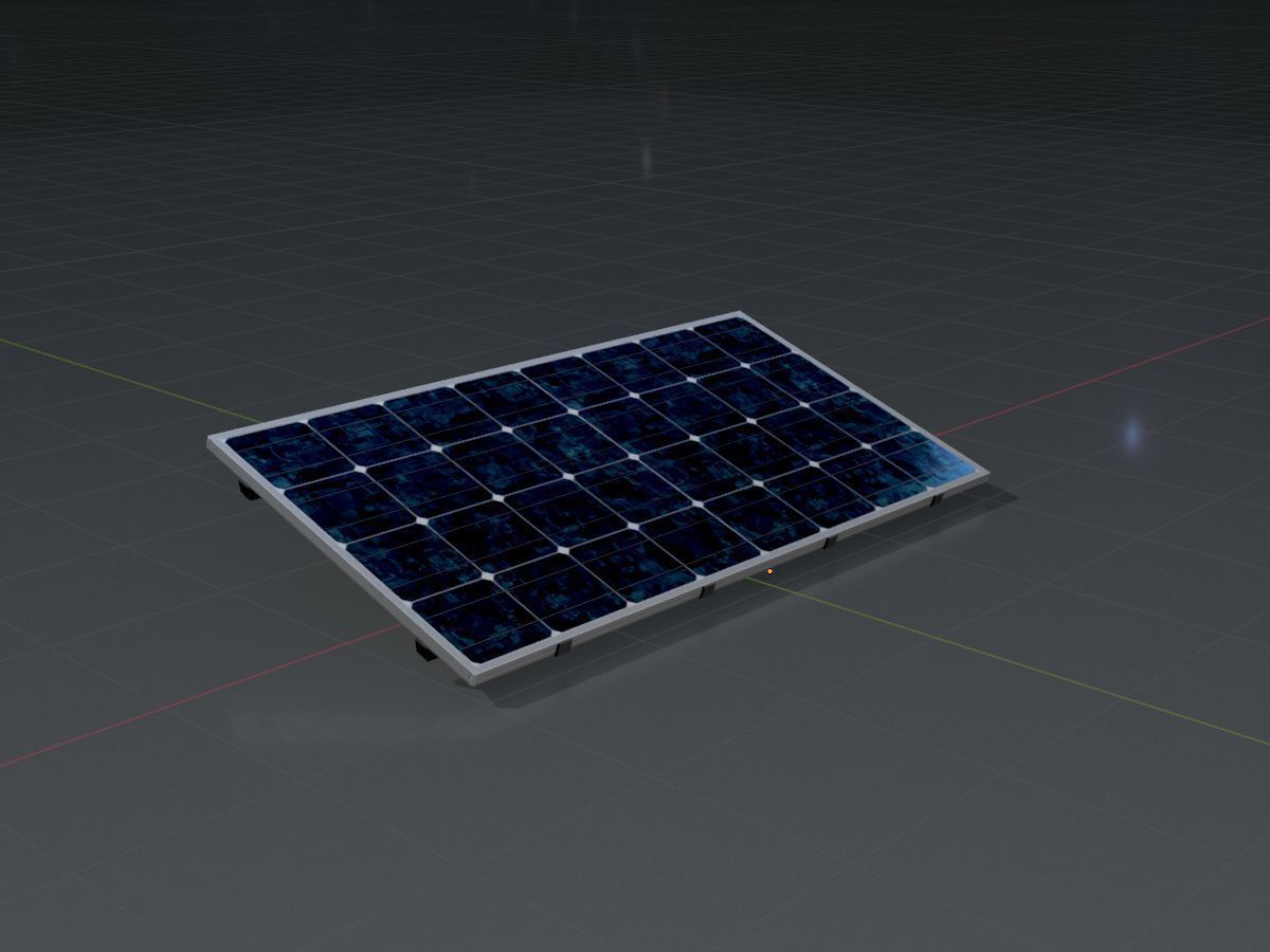 Solar module version 3 2x4m without stand 3D Model Collection_32