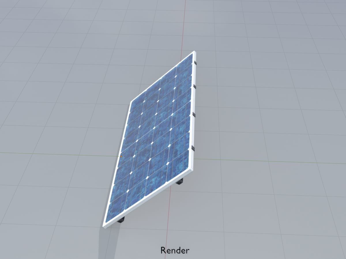 Solar module version 3 2x4m without stand 3D Model Collection_81