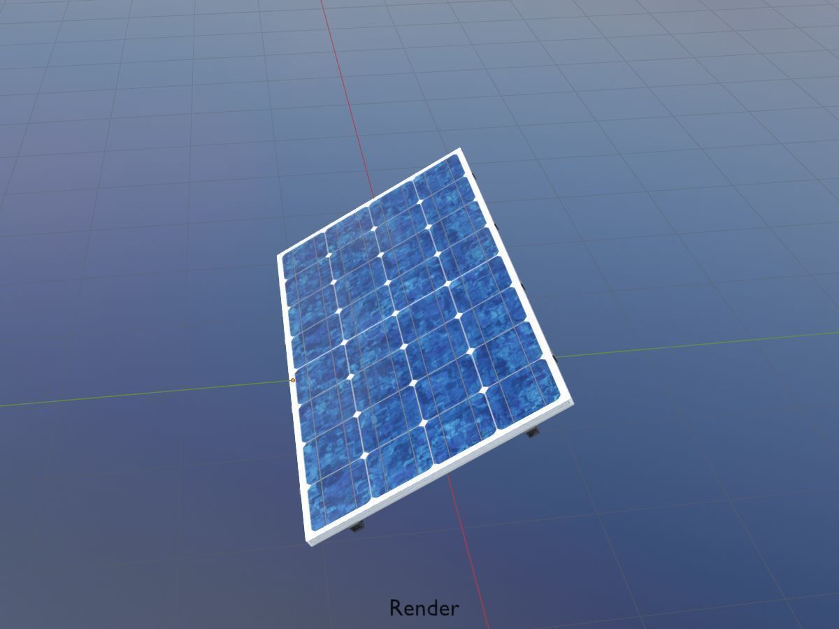 Solar module version 3 2x4m without stand 3D Model Collection_65