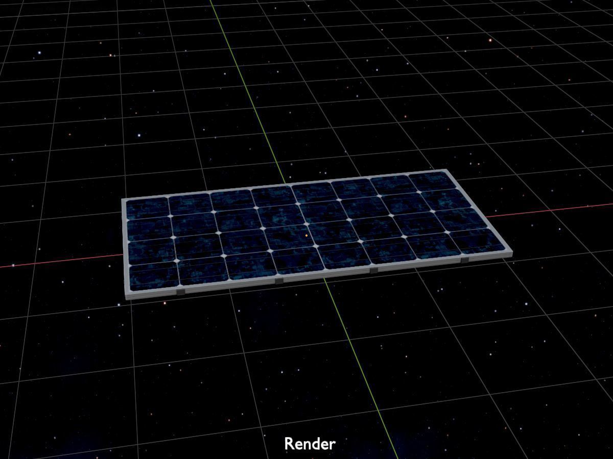 Solar module version 3 2x4m without stand 3D Model Collection_24