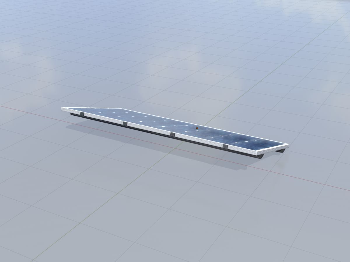 Solar module version 3 2x4m without stand 3D Model Collection_31