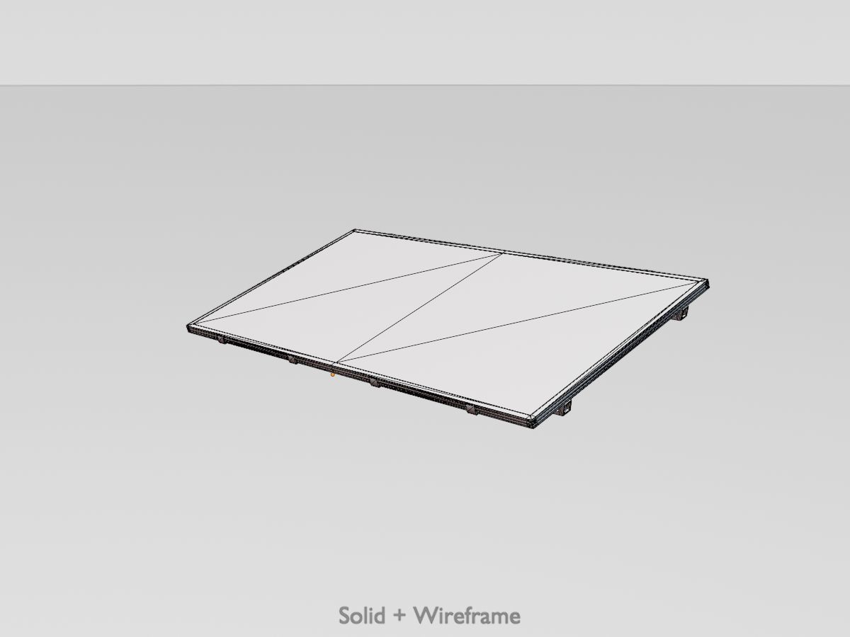 Solar module version 3 2x4m without stand 3D Model Collection_37