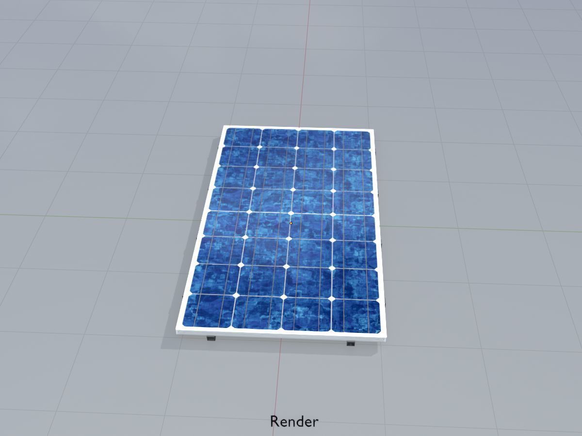 Solar module version 3 2x4m without stand 3D Model Collection_21