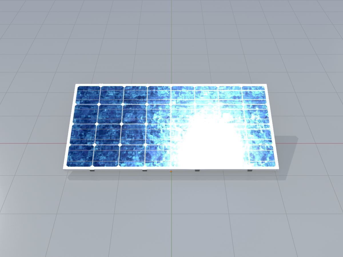 Solar module version 3 2x4m without stand 3D Model Collection_29