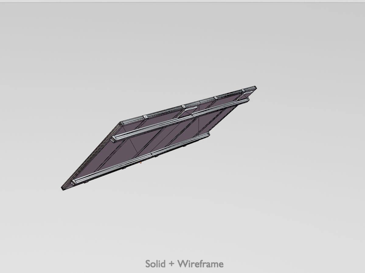 Solar module version 3 2x4m without stand 3D Model Collection_77