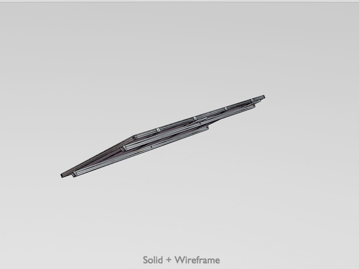 Solar module version 3 2x4m without stand 3D Model Collection_58