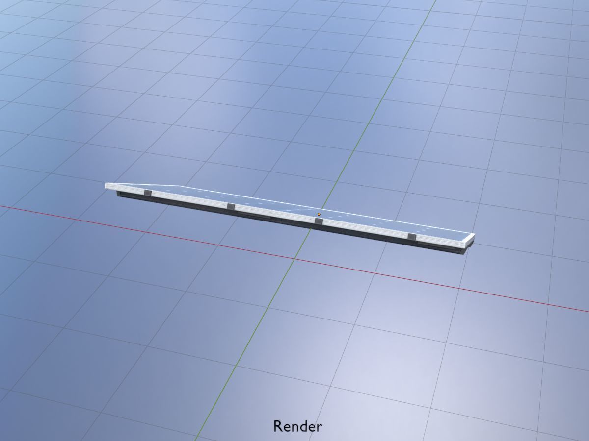 Solar module version 3 2x4m without stand 3D Model Collection_66
