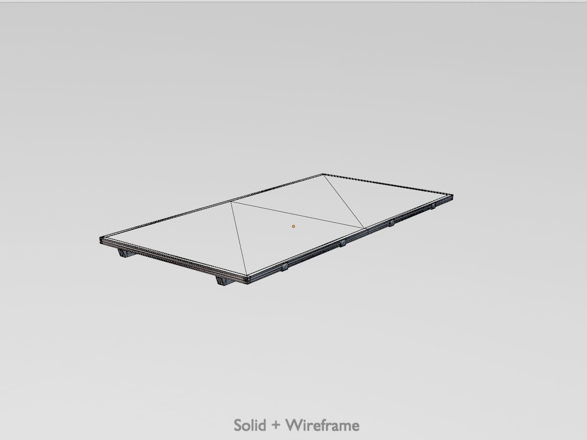 Solar module version 3 2x4m without stand 3D Model Collection_17