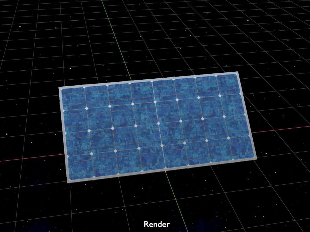 Solar module version 3 2x4m without stand 3D Model Collection_84