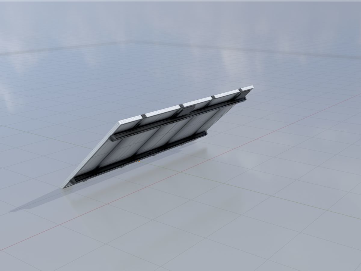 Solar module version 3 2x4m without stand 3D Model Collection_69