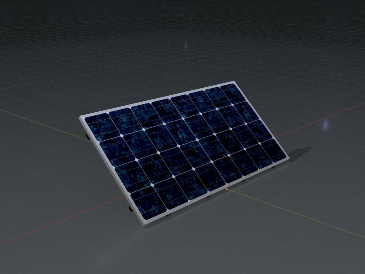 Solar module version 3 2x4m without stand 3D Model Collection_71