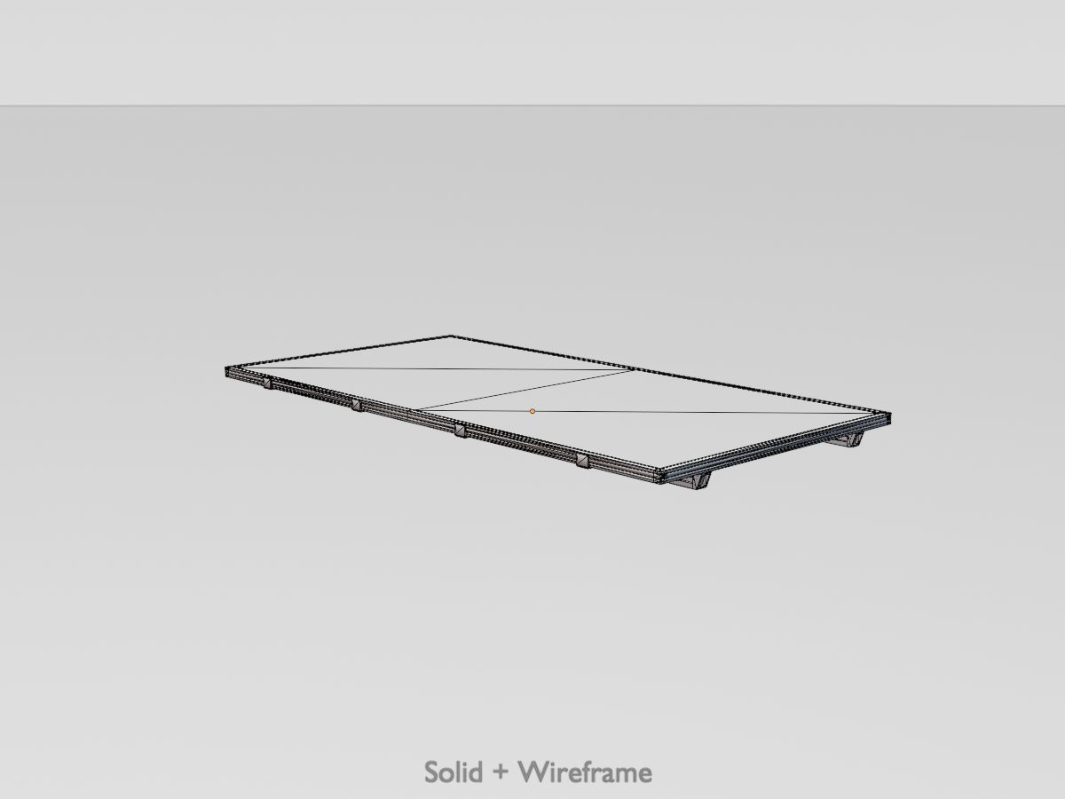 Solar module version 3 2x4m without stand 3D Model Collection_16