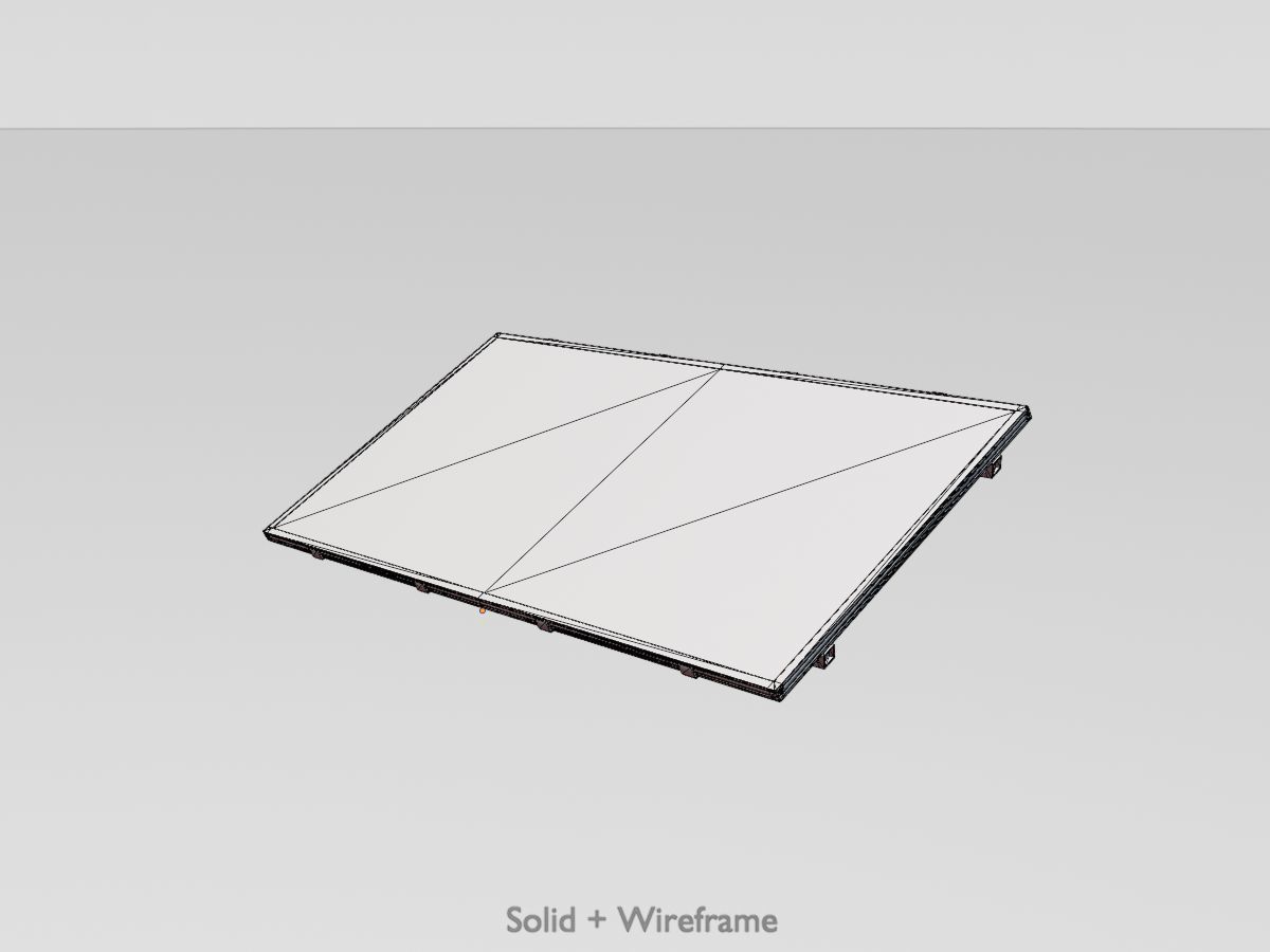 Solar module version 3 2x4m without stand 3D Model Collection_57