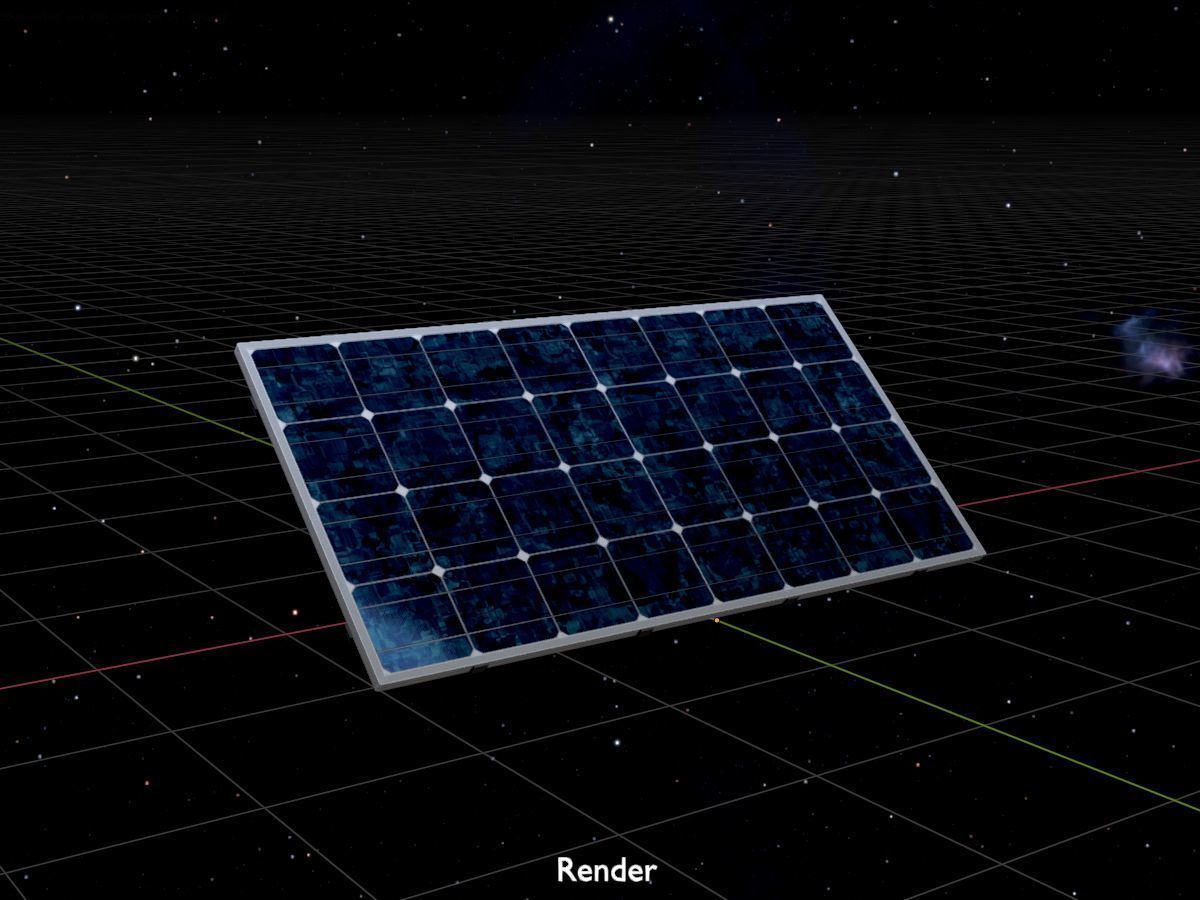 Solar module version 3 2x4m without stand 3D Model Collection_87