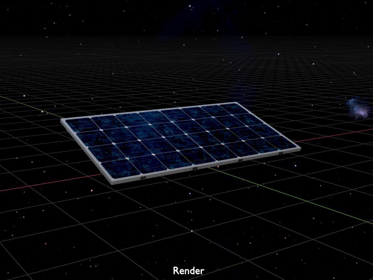Solar module version 3 2x4m without stand 3D Model Collection_47