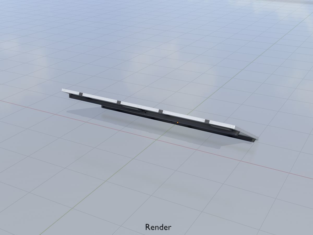 Solar module version 3 2x4m without stand 3D Model Collection_63