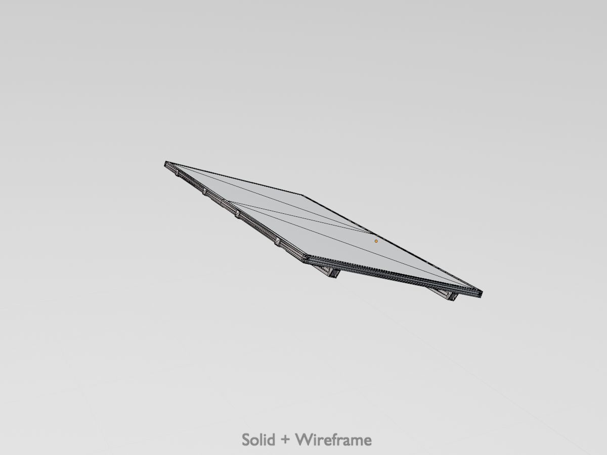 Solar module version 3 2x4m without stand 3D Model Collection_39