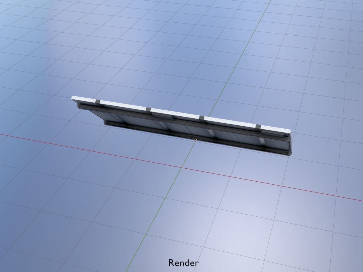 Solar module version 3 2x4m without stand 3D Model Collection_86
