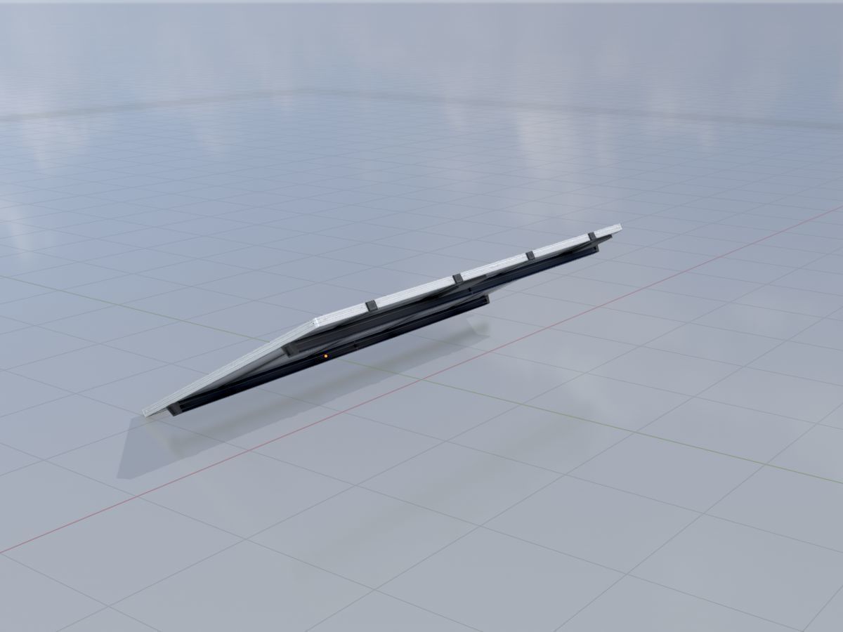 Solar module version 3 2x4m without stand 3D Model Collection_50