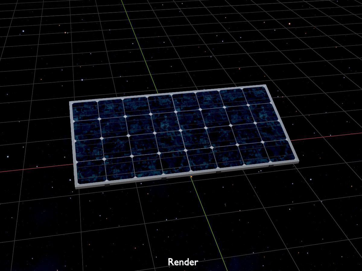 Solar module version 3 2x4m without stand 3D Model Collection_44