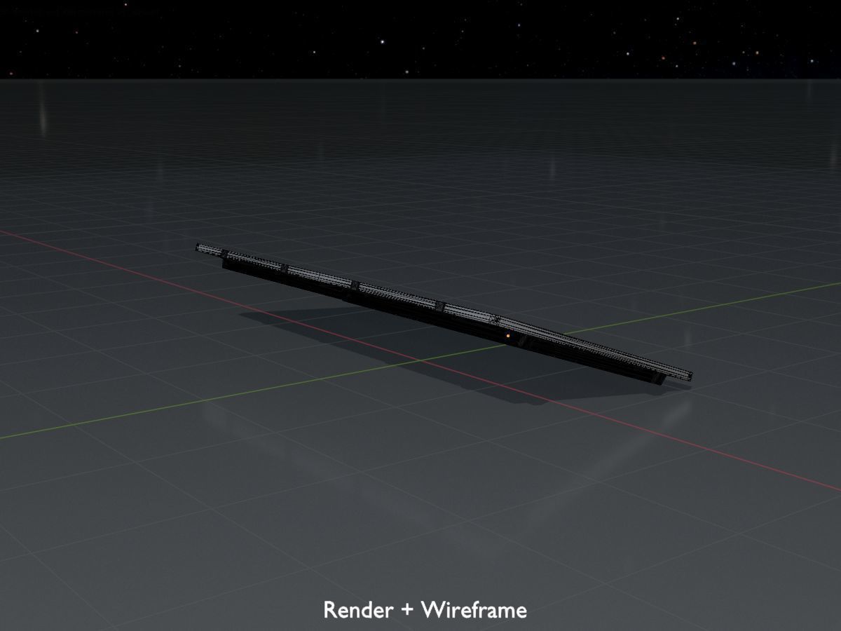 Solar module version 3 2x4m without stand 3D Model Collection_35