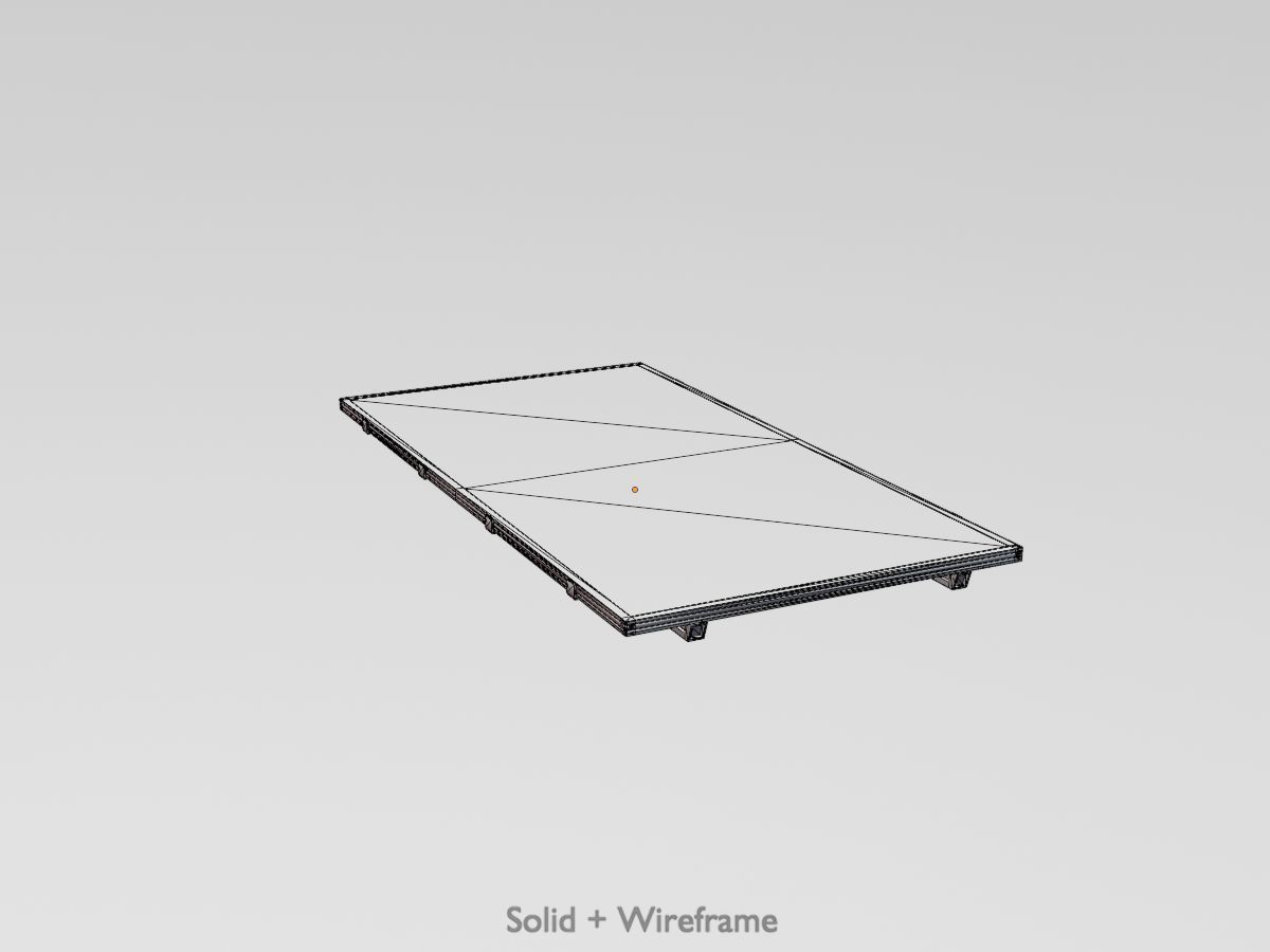 Solar module version 3 2x4m without stand 3D Model Collection_18