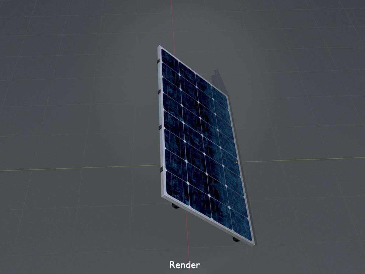 Solar module version 3 2x4m without stand 3D Model Collection_83