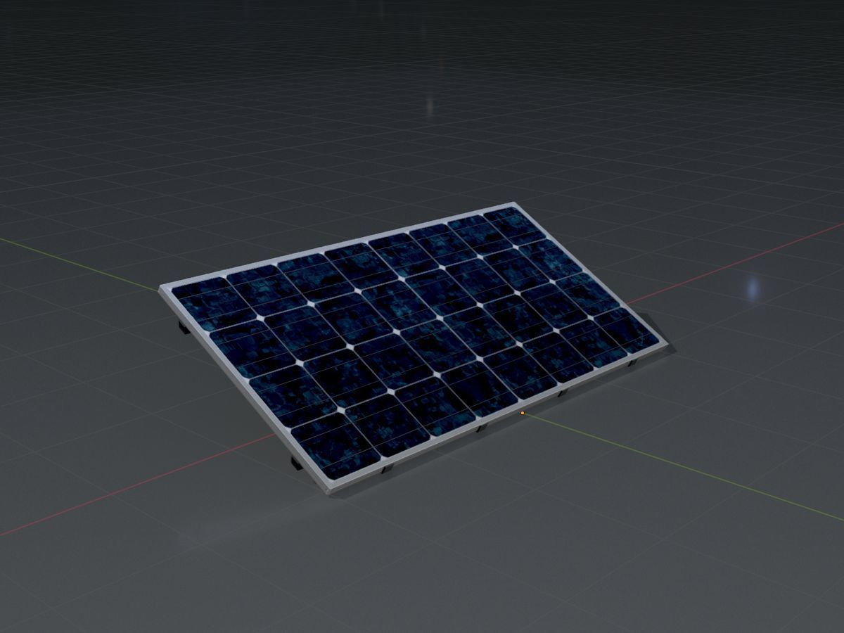 Solar module version 3 2x4m without stand 3D Model Collection_52