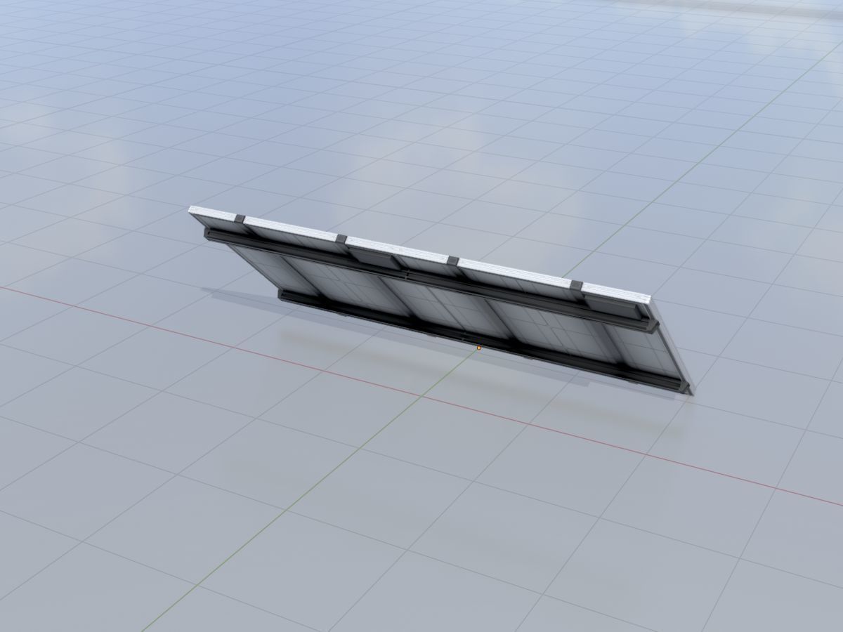 Solar module version 3 2x4m without stand 3D Model Collection_70