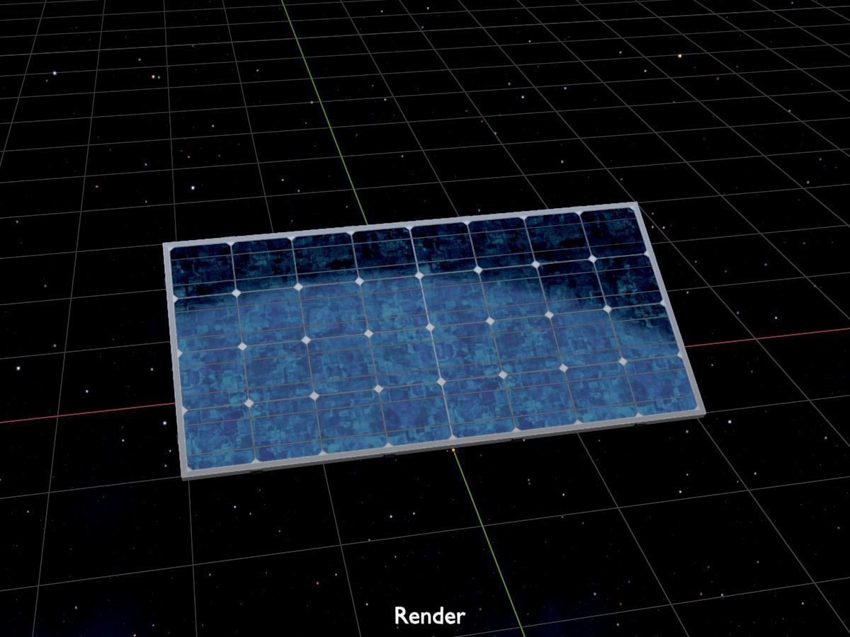 Solar module version 3 2x4m without stand 3D Model Collection_48