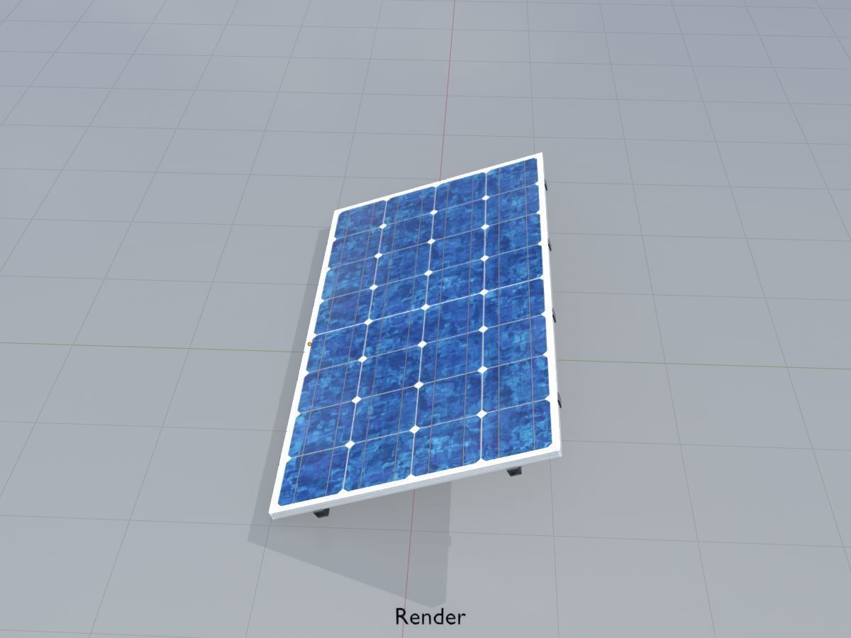 Solar module version 3 2x4m without stand 3D Model Collection_41