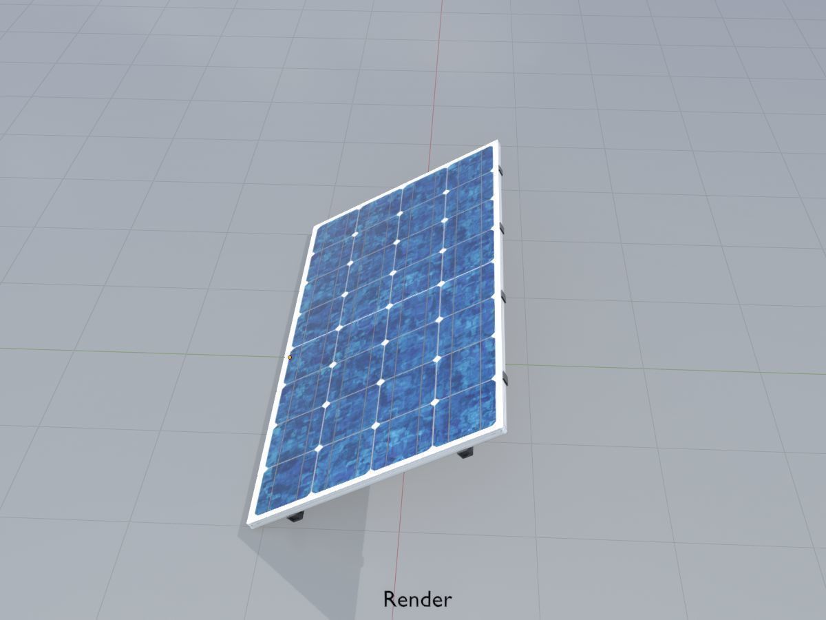 Solar module version 3 2x4m without stand 3D Model Collection_62