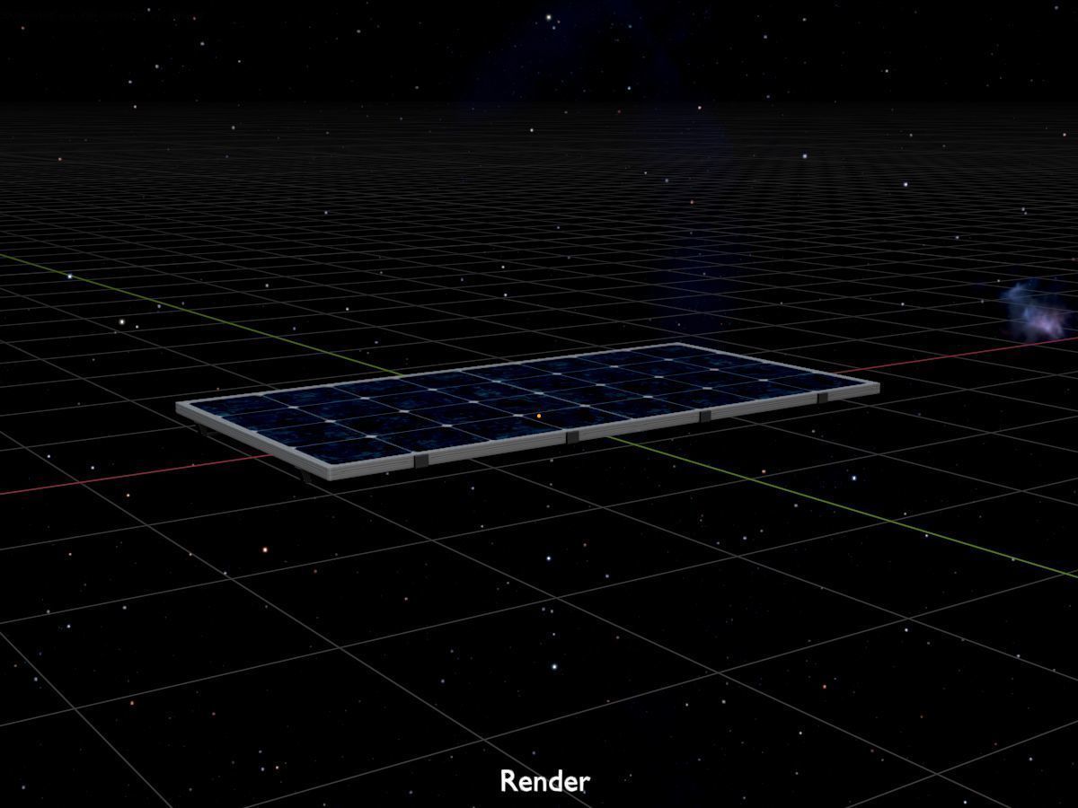 Solar module version 3 2x4m without stand 3D Model Collection_27