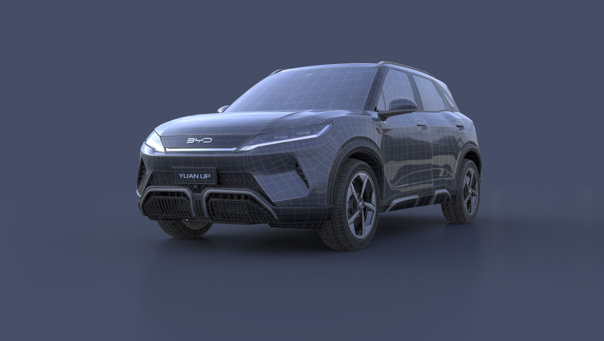 BYD YUAN UP 2024 ATTO2 3D model_4